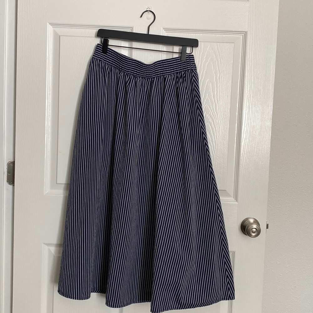 Cotton striped skirt